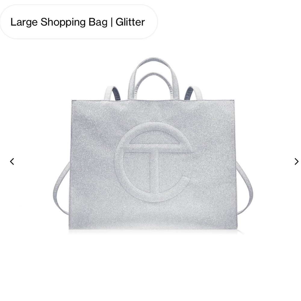 TELFAR Large Shopping Bag - Glitter